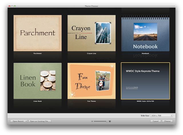 写真を使った「WWDC-Style Keynote Themes」