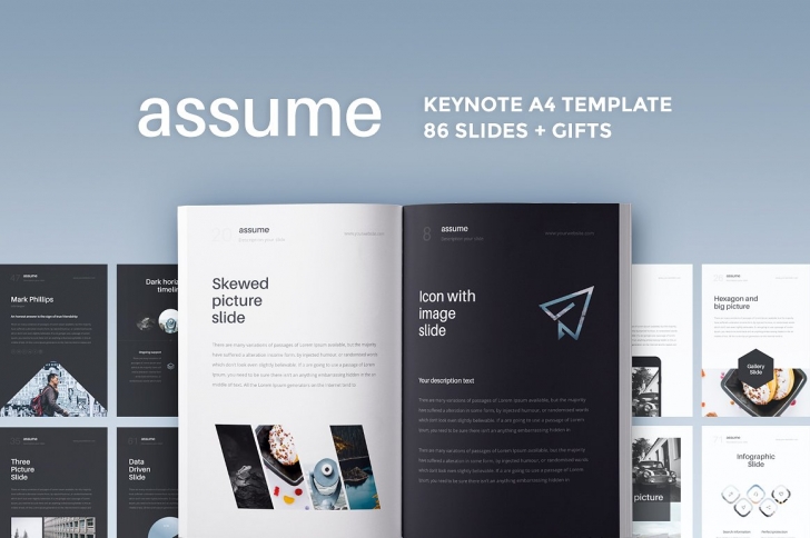 スタートアップのための「A4 Assume Keynote Template」