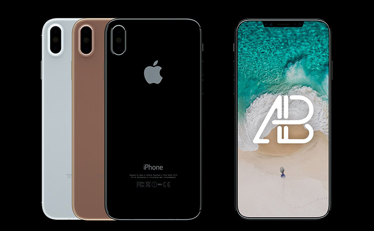 iPhone X Front & Back View Mockup