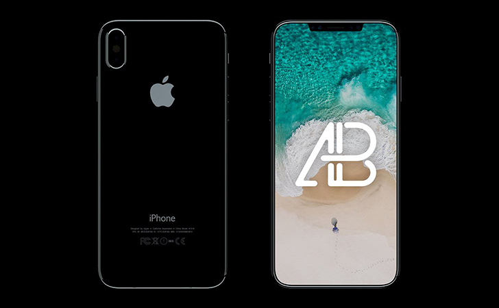 iPhone X Front & Back View Mockup