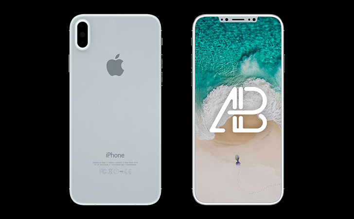 iPhone 8 Front & Back View Mockup