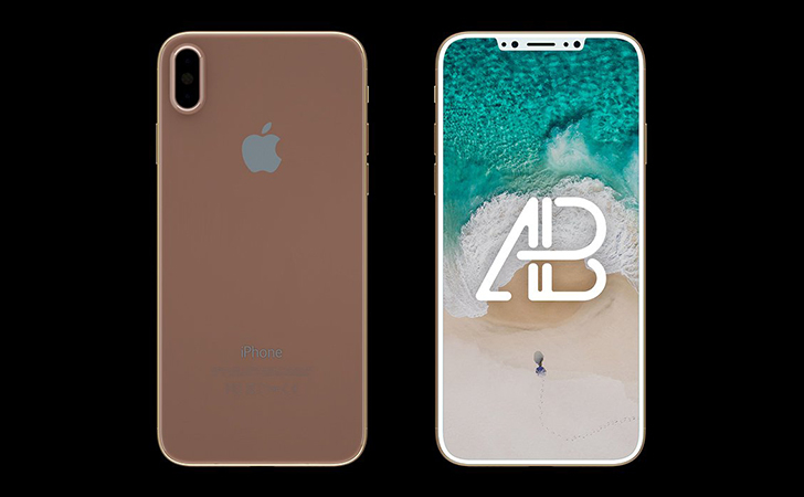 iPhone X Front & Back View Mockup