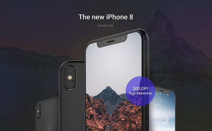 iPhone8 Mockup Complete Pack Black