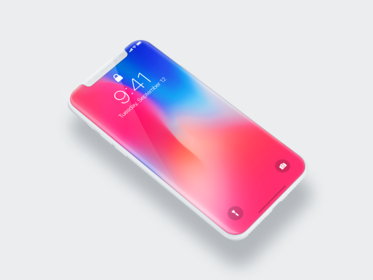 iPhone X mockup（PSD/無料）