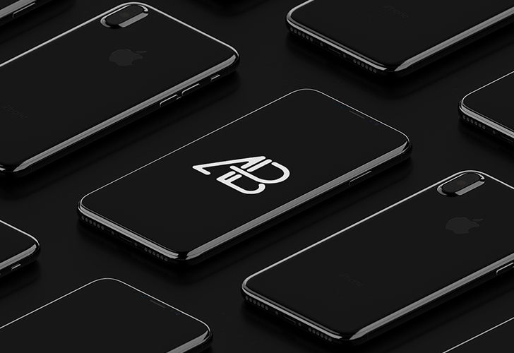 Isometric iPhone 8 Mockup Vol.2