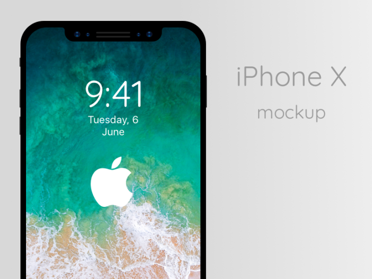 iPhone X mockup（Sketch/無料）