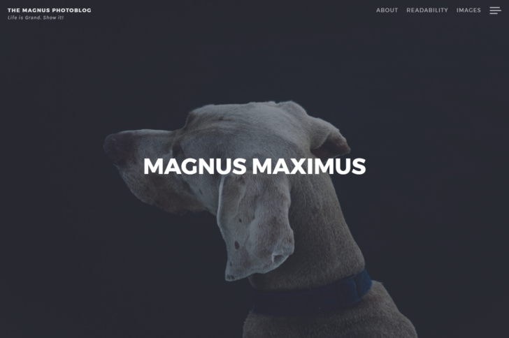 フォトブログのための「Magnus」