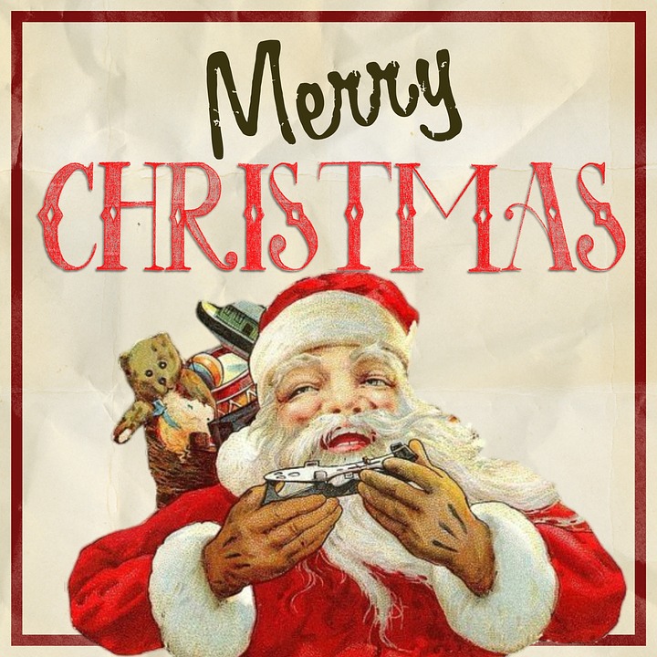 サンタクロースのクリスマスカードのイラスト2
